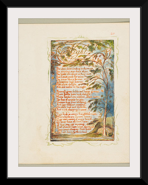 "Songs of Innocence and of Experience- Night", William Blake