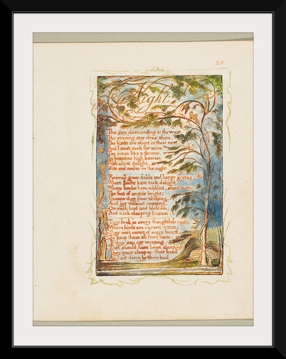 "Songs of Innocence and of Experience- Night", William Blake