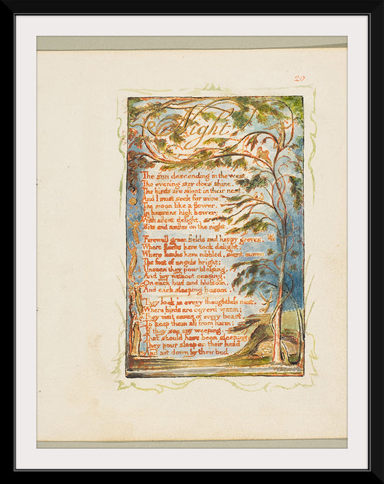 "Songs of Innocence and of Experience- Night", William Blake