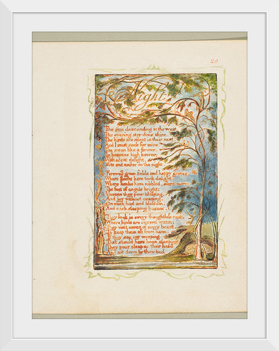 "Songs of Innocence and of Experience- Night", William Blake