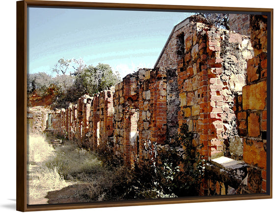 "Water Color Effect On Old Fort Wall", Lynn Greyling