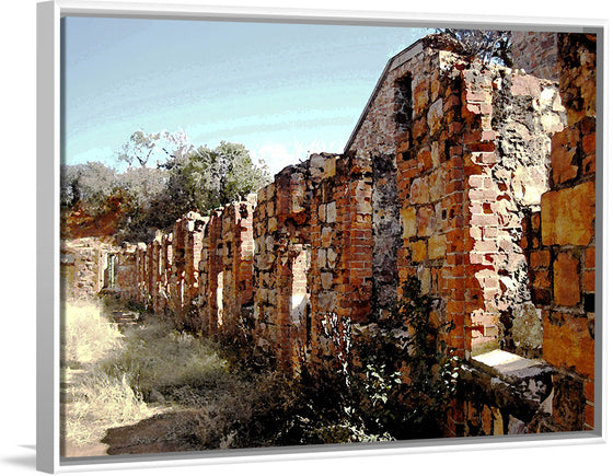 "Water Color Effect On Old Fort Wall", Lynn Greyling