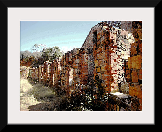 "Water Color Effect On Old Fort Wall", Lynn Greyling