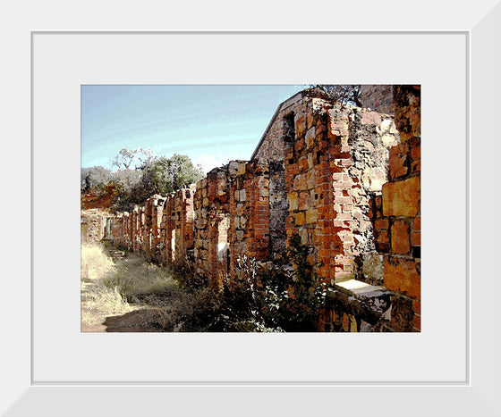 "Water Color Effect On Old Fort Wall", Lynn Greyling