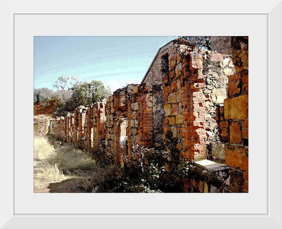 "Water Color Effect On Old Fort Wall", Lynn Greyling