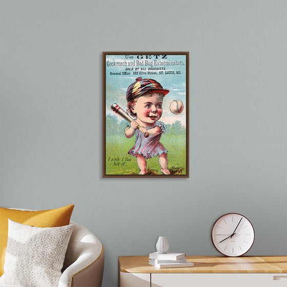 "Vintage Baseball Player Cartoon"