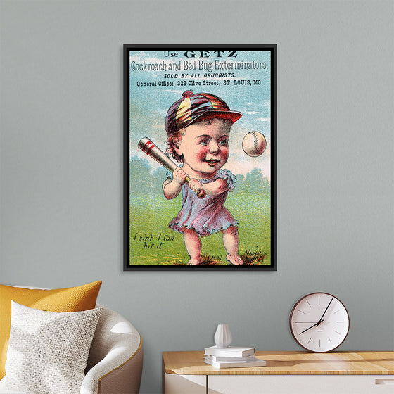 "Vintage Baseball Player Cartoon"