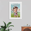 "Vintage Baseball Player Cartoon"