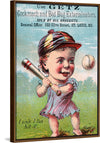 "Vintage Baseball Player Cartoon"