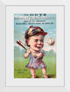 "Vintage Baseball Player Cartoon"