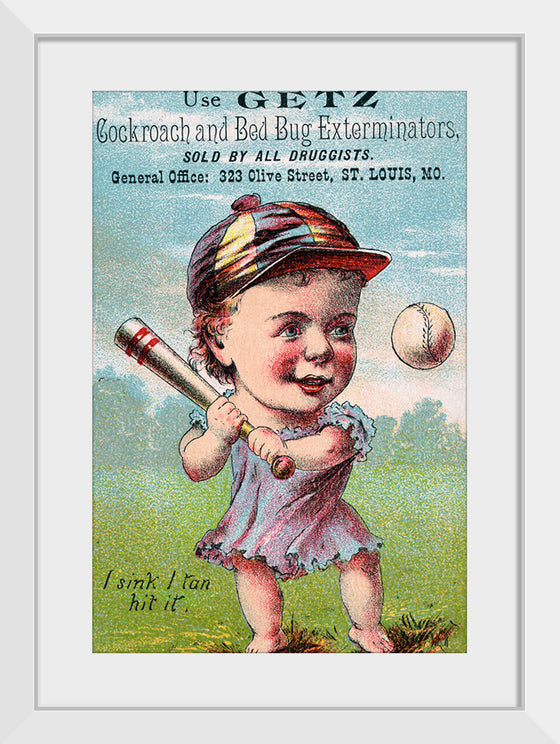 "Vintage Baseball Player Cartoon"