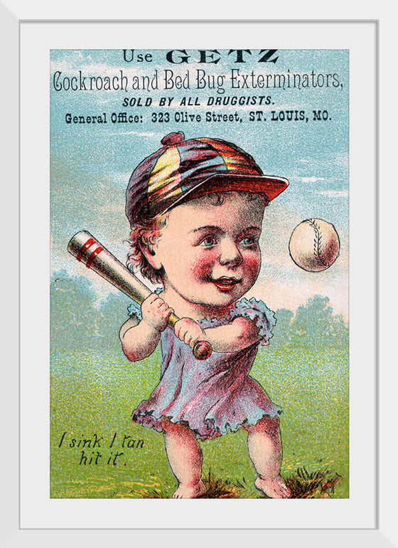 "Vintage Baseball Player Cartoon"