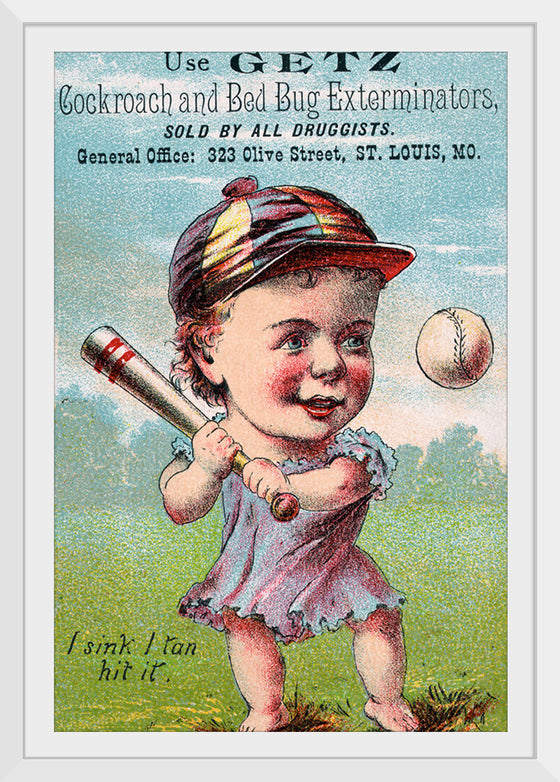 "Vintage Baseball Player Cartoon"