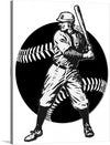 Step into the world of classic Americana with our “Baseball Hitter” print. This striking piece captures the intensity and focus of a batter, poised and ready to swing into action. The artwork’s monochromatic palette, accentuated by the bold contrast of black and white, brings a timeless elegance that transcends eras. 