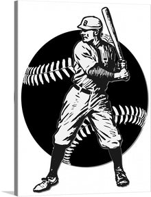  Step into the world of classic Americana with our “Baseball Hitter” print. This striking piece captures the intensity and focus of a batter, poised and ready to swing into action. The artwork’s monochromatic palette, accentuated by the bold contrast of black and white, brings a timeless elegance that transcends eras. 