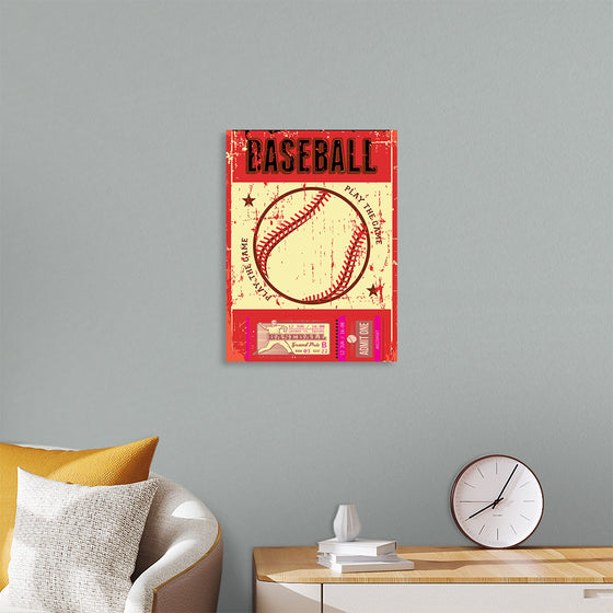 "Retro Baseball Poster"