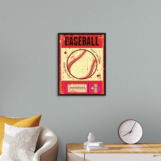 "Retro Baseball Poster"