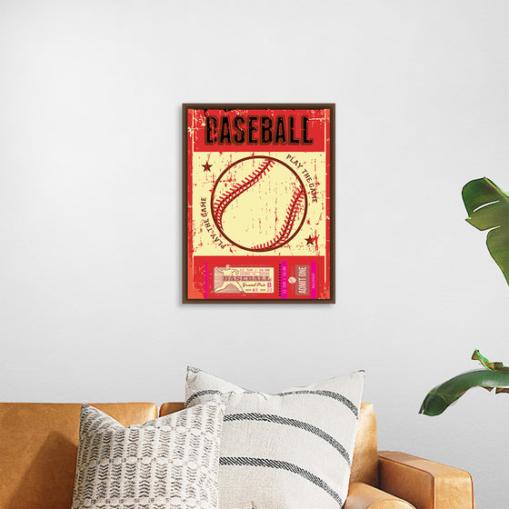 "Retro Baseball Poster"