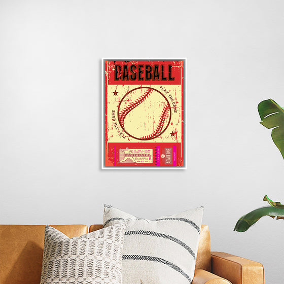 "Retro Baseball Poster"