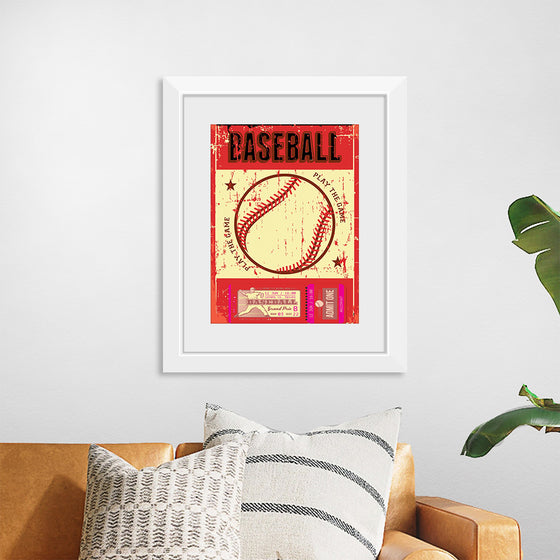 "Retro Baseball Poster"