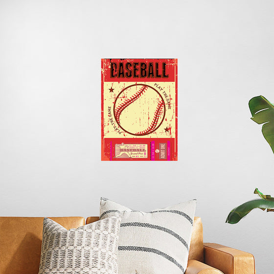 "Retro Baseball Poster"