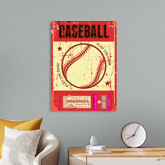 "Retro Baseball Poster"