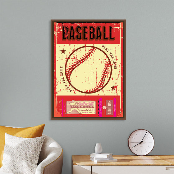 "Retro Baseball Poster"