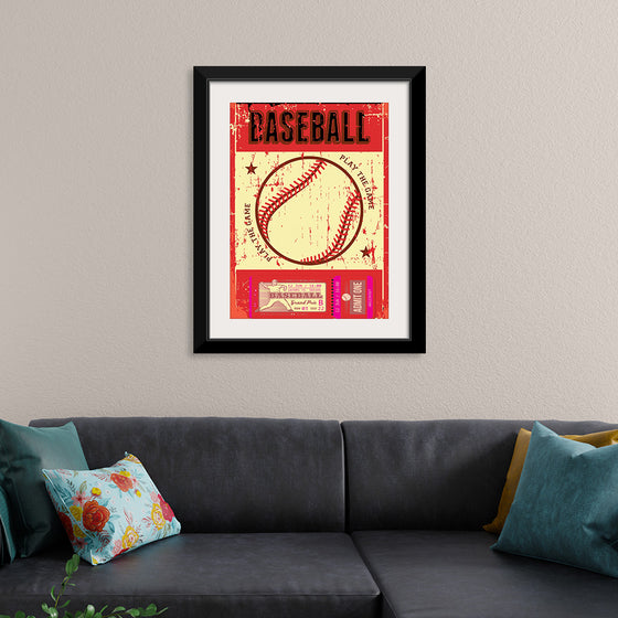 "Retro Baseball Poster"