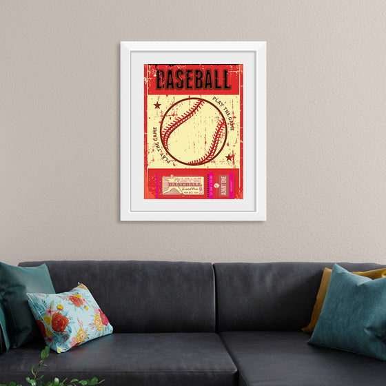 "Retro Baseball Poster"