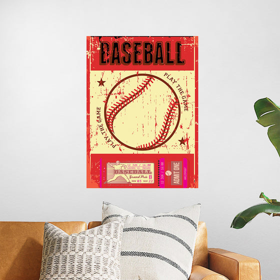 "Retro Baseball Poster"