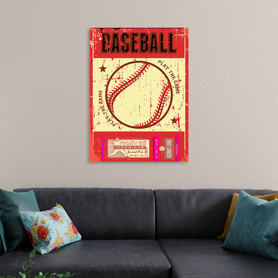 "Retro Baseball Poster"