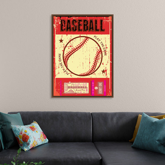 "Retro Baseball Poster"