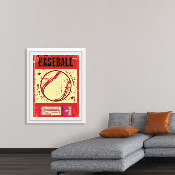 "Retro Baseball Poster"