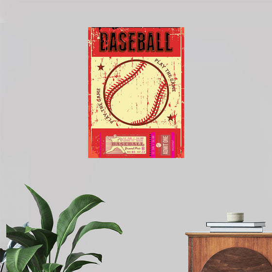 "Retro Baseball Poster"