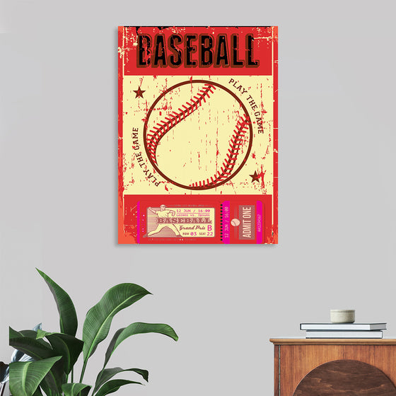 "Retro Baseball Poster"