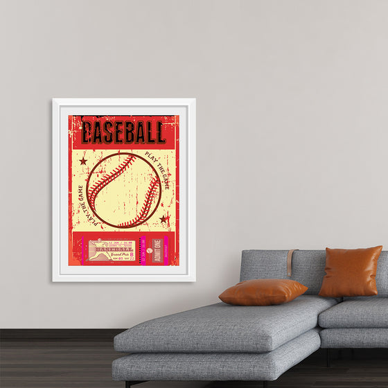 "Retro Baseball Poster"