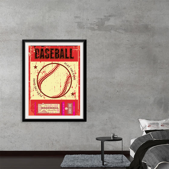 "Retro Baseball Poster"