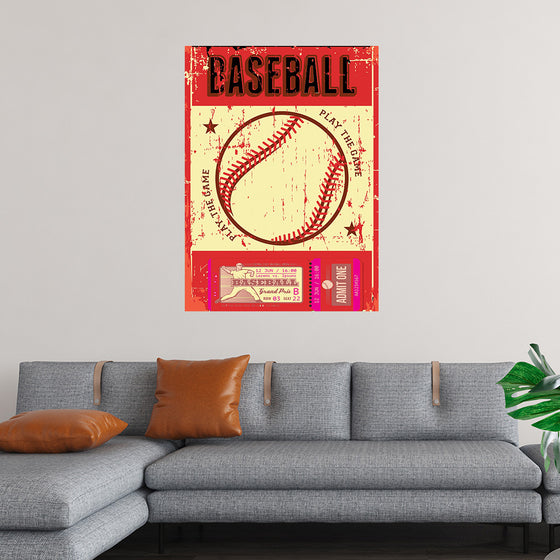 "Retro Baseball Poster"