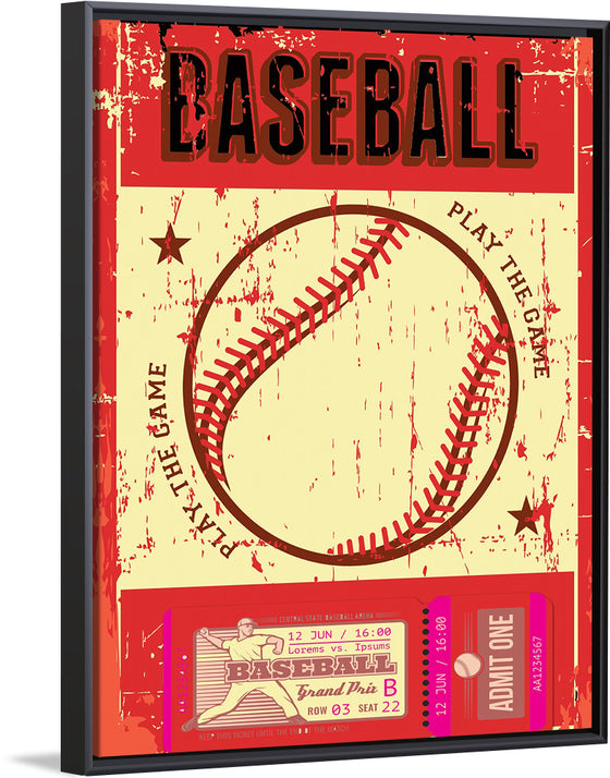 "Retro Baseball Poster"