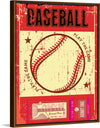 "Retro Baseball Poster"