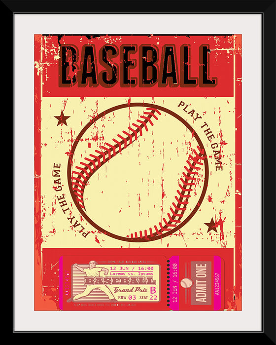 "Retro Baseball Poster"