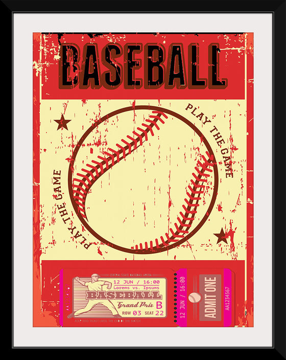 "Retro Baseball Poster"