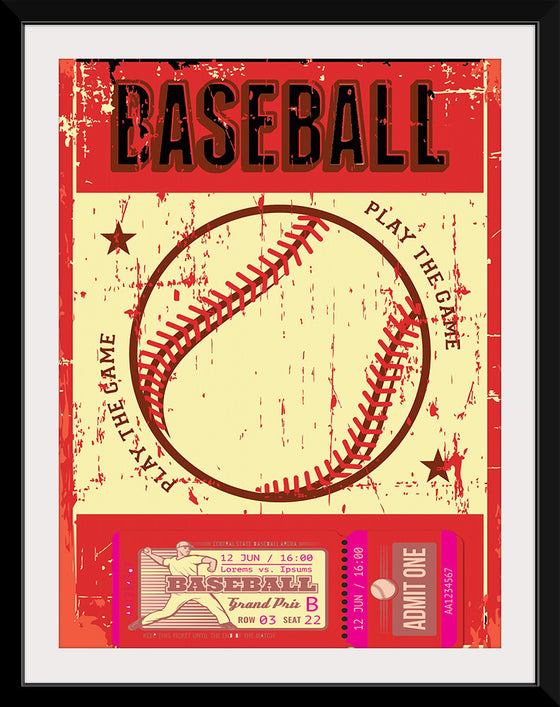 "Retro Baseball Poster"