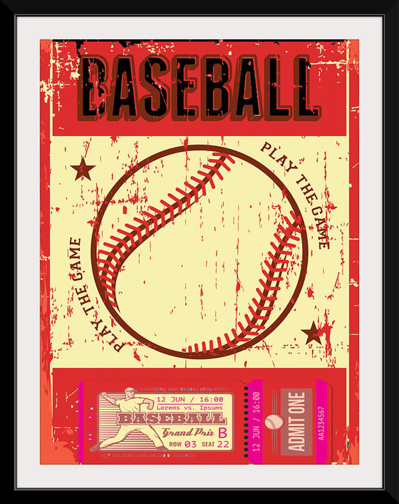 "Retro Baseball Poster"