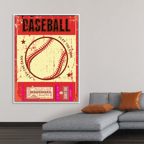 "Retro Baseball Poster"