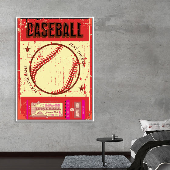 "Retro Baseball Poster"