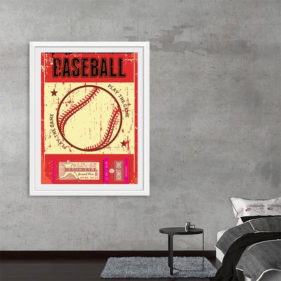 "Retro Baseball Poster"