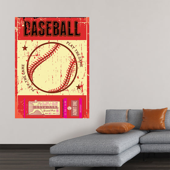 "Retro Baseball Poster"