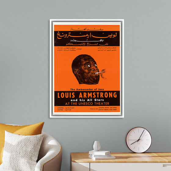 "Louis Armstrong Poster Beirut 1959",  U.S. Information Agency, Bureau of Programs