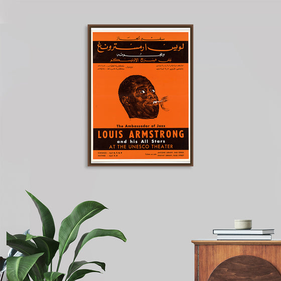 "Louis Armstrong Poster Beirut 1959",  U.S. Information Agency, Bureau of Programs